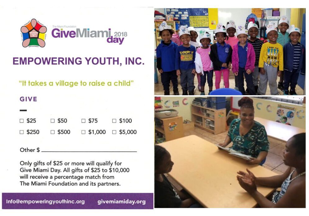 Collage of Give Miami day